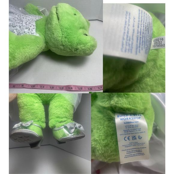 NWOT Build a Bear Spring Green Frog with Princess Outfit PRICE VERY FIRM - Picture 9 of 16